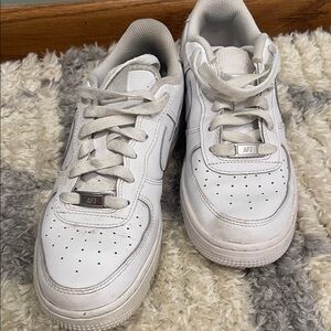 Nike Kids White AF1 Sneakers